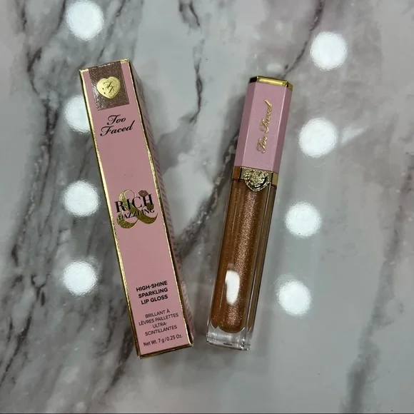 Too Faced Rich & Dazzling High Shine Sparkling Lipgloss Net Worth - Picture 1 of 9